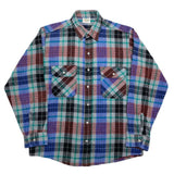 (VINTAGE) 1990'S～ FIVE BROTHER PLAID PATTERN HEAVY FLANNEL SHIRT