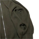 (designers) 2021 MADE IN ITALY MAISON MARGIELA MM6 DRIVER'S KNIT TYPE ZIP UP PONCHO