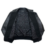 (designers) 1980'S～ MADE IN KOREA NICOLE CLUB for men SLEEVE LEATHER BUTTON VARSITY JACKET