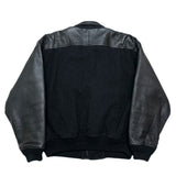 (designers) 1980'S～ MADE IN KOREA NICOLE CLUB for men SLEEVE LEATHER BUTTON VARSITY JACKET