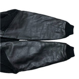 (designers) 1980'S～ MADE IN KOREA NICOLE CLUB for men SLEEVE LEATHER BUTTON VARSITY JACKET