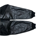 (designers) 1980'S～ MADE IN KOREA NICOLE CLUB for men SLEEVE LEATHER BUTTON VARSITY JACKET