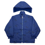 (designers) 1980'S～ HAI SPORTING GEAR LOGO TOTAL PATTERN PRINT PADDED JACKET WITH HOOD