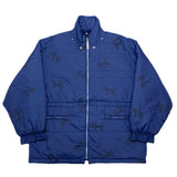 (designers) 1980'S～ HAI SPORTING GEAR LOGO TOTAL PATTERN PRINT PADDED JACKET WITH HOOD