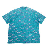(vintage) 2000'S～ L.L.BEAN FISH PATTERN TOTAL PATTERN PRINT LOOP COLLAR SHORT SLEEVE BOX SHIRT