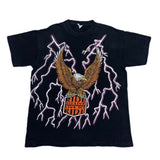 (t-shirt) 1990'S～ AMERICAN THUNDER EAGLE X LIGHTNING DOUBLE SIDDED PRINT T-SHIRT