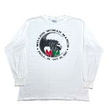 (t-shirt) 1997 MADE IN USA MILLION WOMAN MARCH DOUBLE SIDDED PRINT LONG SLEEVE T-SHIRT
