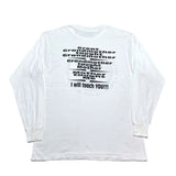 (t-shirt) 1997 MADE IN USA MILLION WOMAN MARCH DOUBLE SIDDED PRINT LONG SLEEVE T-SHIRT