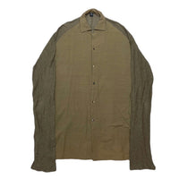 (DESIGNERS) 2000'S～ MADE IN JAPAN Y's MATERIAL PANELED DESIGN LONG LENGTH SHIRT