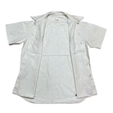 (designers) MADE IN JAPAN m&m SHORT SLEEVE WORK SHIRT WITH WOOD BUTTON