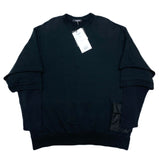 (DESIGNERS) NEW 2023 MADE IN JAPAN UNDER COVER SLEEVE TRIPLE LAYERED DESIGN PLAIN SWEAT SHIRT