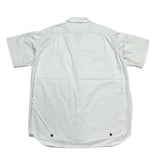 (designers) MADE IN JAPAN m&m SHORT SLEEVE WORK SHIRT WITH WOOD BUTTON
