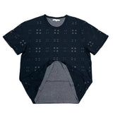 (designers) MADE IN JAPAN DISCOVERED KNIT X COTTON LAYERED DESIGN T-SHIRT