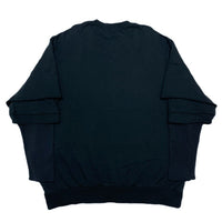 (DESIGNERS) NEW 2023 MADE IN JAPAN UNDER COVER SLEEVE TRIPLE LAYERED DESIGN PLAIN SWEAT SHIRT