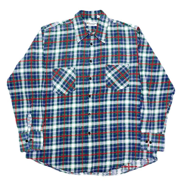 (VINTAGE) 1980'S～ HIGHLANDER FLANNEL PLAID PATTERN PRINT FLANNEL SHIRT