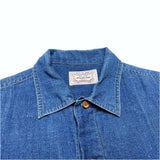 (designers) 1980'S～ MADE IN JAPAN ATLIER SAB US ARMY STYLE INDIGO DYED LINEN PULLOVER SHORT SLEEVE SHIRT