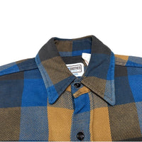 (VINTAGE) 1980'S～ MADE IN USA FIVE BROTHER BLOCK CHECKERED HEAVY FLANNEL SHIRT