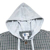 (VINTAGE) 1990'S～ MADE IN HONG KONG ARIZONA PLAID PATTERN HOODED FLANNEL SHIRT