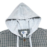 (VINTAGE) 1990'S～ MADE IN HONG KONG ARIZONA PLAID PATTERN HOODED FLANNEL SHIRT