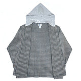 (VINTAGE) 1990'S～ MADE IN HONG KONG ARIZONA PLAID PATTERN HOODED FLANNEL SHIRT