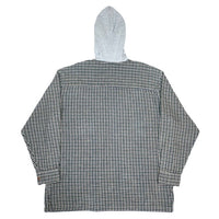 (VINTAGE) 1990'S～ MADE IN HONG KONG ARIZONA PLAID PATTERN HOODED FLANNEL SHIRT