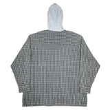 (VINTAGE) 1990'S～ MADE IN HONG KONG ARIZONA PLAID PATTERN HOODED FLANNEL SHIRT