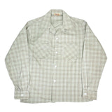 (VINTAGE) 1960'S～ Sportwear LATTICE PATTERN COTTON LOOP COLLAR BOX SHIRT