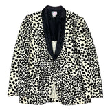 (VINTAGE) DEAD STOCK NEW 1990'S～ REMINISCENCE LEOPARD PATTERN CORDUROY SHAWL COLLAR BLAZER JACKET
