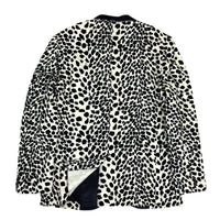 (VINTAGE) DEAD STOCK NEW 1990'S～ REMINISCENCE LEOPARD PATTERN CORDUROY SHAWL COLLAR BLAZER JACKET
