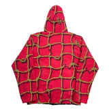 (designers) 2005 MADE IN JAPAN SASQUATCH FABRIX SHADOW PLAID X TOTAL PATTERN PRINT REVERSIBLE ZIP UP HOODIE