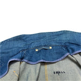 (designers) 2000 MADE IN TUNISIA Levi's RED CHANGE BUTTON STYLE STRETCH DENIM SHOP COAT