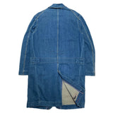 (designers) 2000 MADE IN TUNISIA Levi's RED CHANGE BUTTON STYLE STRETCH DENIM SHOP COAT