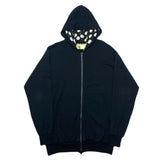 (DESIGNERS) 2000'S～ GOMME HOMME POLKA DOT PATTERN LAYERED STYLE ZIP UP HOODIE