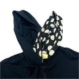 (DESIGNERS) 2000'S～ GOMME HOMME POLKA DOT PATTERN LAYERED STYLE ZIP UP HOODIE