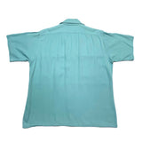 (vintage) 1950'S～ MADE IN USA ARROW STITCHED RAYON LOOP COLLAR SHORT SLEEVE BOX SHIRT