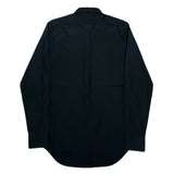 (DESIGNERS) MADE IN ROMANIA ALEXANDER McQUEEN FRONT PACKET VELOUR PANELED FLY FRONT DRESS SHIRT