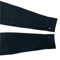 (DESIGNERS) MADE IN ROMANIA ALEXANDER McQUEEN FRONT PACKET VELOUR PANELED FLY FRONT DRESS SHIRT