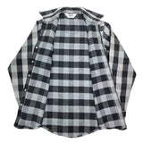 (VINTAGE) 1980'S～ MADE IN USA DAKOTA by FIVE BROTHER BLOCK CHECKERED HEAVY FLANNEL WESTERN SHIRT