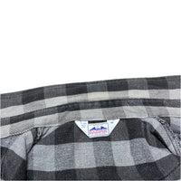 (VINTAGE) 1980'S～ MADE IN USA DAKOTA by FIVE BROTHER BLOCK CHECKERED HEAVY FLANNEL WESTERN SHIRT