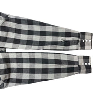 (VINTAGE) 1980'S～ MADE IN USA DAKOTA by FIVE BROTHER BLOCK CHECKERED HEAVY FLANNEL WESTERN SHIRT