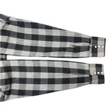 (VINTAGE) 1980'S～ MADE IN USA DAKOTA by FIVE BROTHER BLOCK CHECKERED HEAVY FLANNEL WESTERN SHIRT