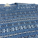 (VINTAGE) 1980'S～ MADE IN SCOTLAND L.L.BEAN FAIR ISLE PATTERN INDIGO DYED COTTON KNIT