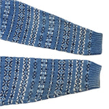 (VINTAGE) 1980'S～ MADE IN SCOTLAND L.L.BEAN FAIR ISLE PATTERN INDIGO DYED COTTON KNIT