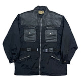 (vintage) 1980'S～ Made in Jeans LEATHER PANELED BELTED JACKET