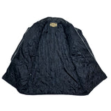 (vintage) 1980'S～ Made in Jeans LEATHER PANELED BELTED JACKET