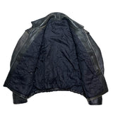 (vintage) 1980'S～ UNKNOWN FRENCH ARMY TYPE 2WAY DESIGN LEATHER PILOT JACKET