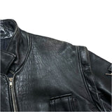 (vintage) 1980'S～ UNKNOWN FRENCH ARMY TYPE 2WAY DESIGN LEATHER PILOT JACKET