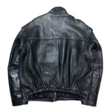 (vintage) 1980'S～ UNKNOWN FRENCH ARMY TYPE 2WAY DESIGN LEATHER PILOT JACKET