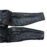 (vintage) 1980'S～ UNKNOWN FRENCH ARMY TYPE 2WAY DESIGN LEATHER PILOT JACKET