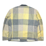 (designers) 1980'S～ MADE IN JAPAN ISSEY MIYAKE odds on BLOCK CHECKERED WOOL DOUBLE BREASTED BLAZER JACKET